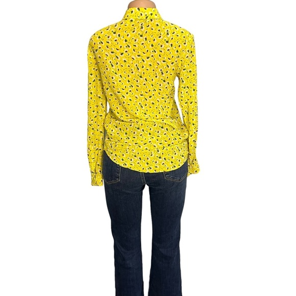 3/$30 🍂& Other Stories Stockholm Atelier Yellow Silk Button-up Shirt - Picture 9 of 10